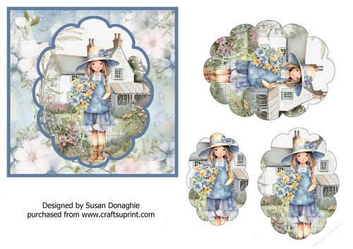 Flower Girl in the Garden 02
