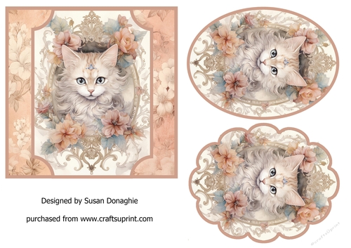 Floral Fantasy Kitten Toppers #2