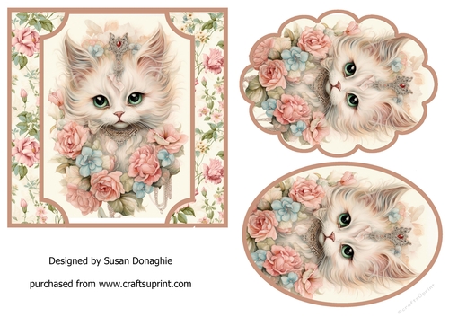 Floral Fantasy Kitten Toppers #4