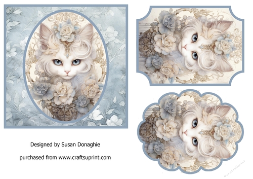Floral Fantasy Kitten Toppers #5 toppers