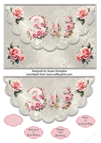 30th Birthday Envelope Card