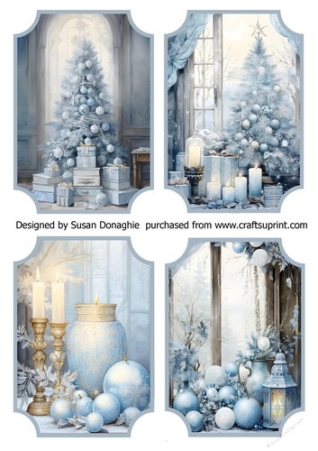 Christmas in Blue Toppers