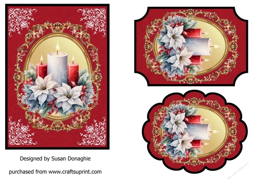 Christmas Candles Toppers