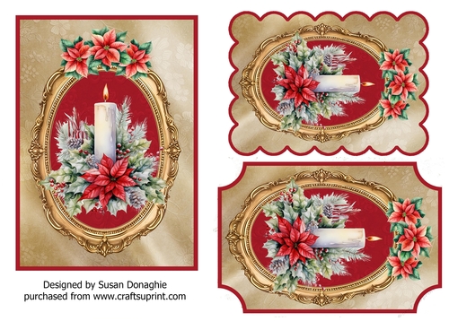 Christmas Candles Toppers #2