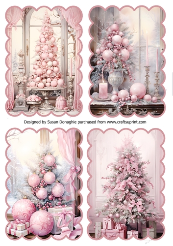 Christmas Pretty in Pink Toppers