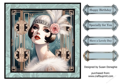 Art Deco Glamour #8 8x8