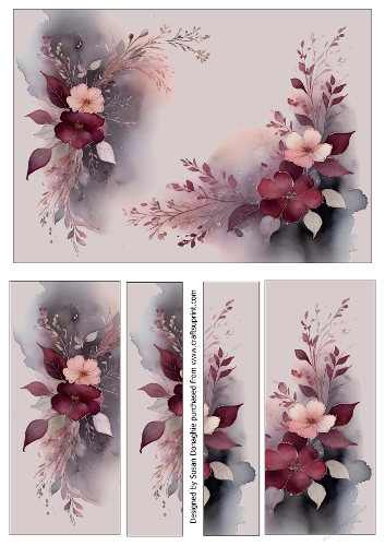 Blooms in Burgundy #4