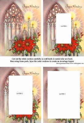Poinsettias & Candles Invertage