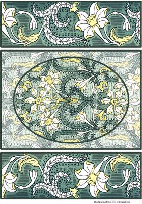 Art Nouveau Daffodils
