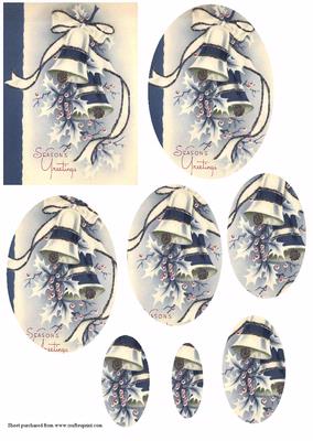 Blue Christmas Bells