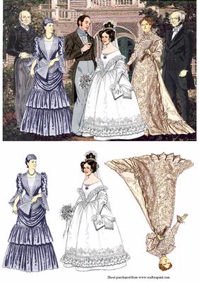 Victorian Wedding Family Portrait