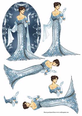 Festive Fashion Ladies #1 Aquamarine