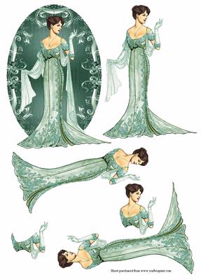 Festive Fashion Ladies #1 Emerald