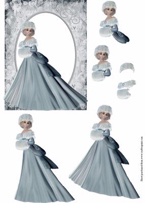Winter Lady in Velvet & Furs #2