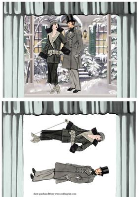 Winter Escort Through the Curtains