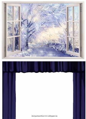 Frosty Morning Through the Window