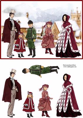 Victorian Family Winter Scene #4