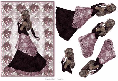 Elegance #7 "roses of Picardy"