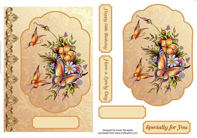 Golden Scrolls & Gorgeous Butterflies