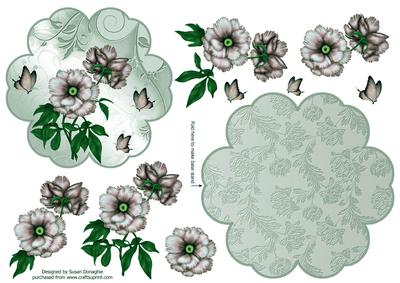 Pretty Peonies #4 Petal Stand Card