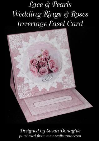 Lace & Pearls Wedding Rings & Roses