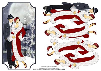 Art Deco Winter Moon