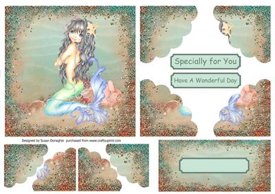 Little Mermaid Scalloped Corner Stacker