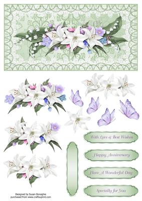 Lilies, Lace & Pearls