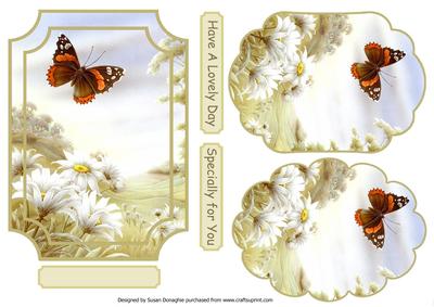 Red Admiral & Daisies Plaques