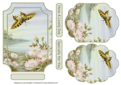 Swallowtail Butterfly & Wild Roses Plaques