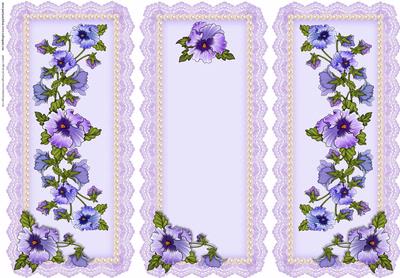 Pansies, Pearls & Lace