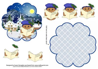 Robin Carol Singer Petal Stand Card
