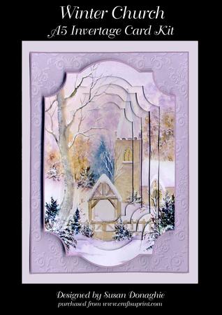 Winter Church A5 Invertage Card Kit