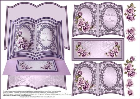 Lilac Roses Easel Book