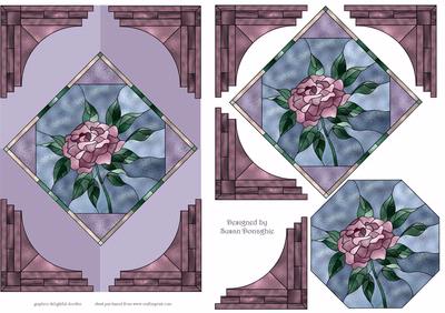 Stained Glass Rose