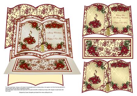 Christmas Poinsettias Easel Book