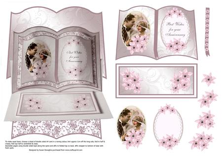 Vintage Wedding Anniversary Easel Book