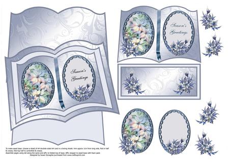 Pastel Poinsettias Easel Book