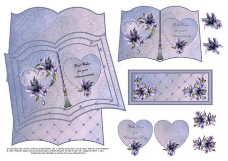 Lilac Lilies Romance Easel Book