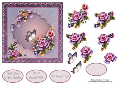 Enchanted Floral 6x6 Card Front