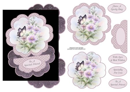 Wildflowers & Butterfly Petal Easle