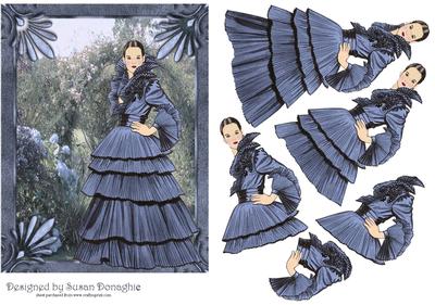 Lady with Hydrangeas
