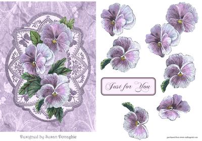 Pansies & Old Lace