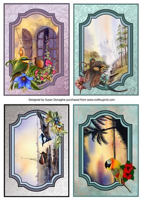Wild Bird Scene Toppers #2