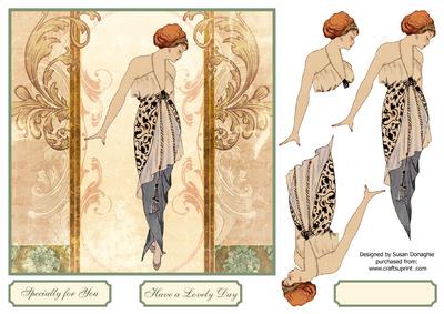 Art Decoc Stylistic 7x7 Card