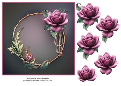 Baroque Roses 7x7