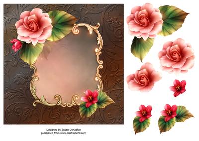 Beautiful Begonias #2 7x7 Card Front