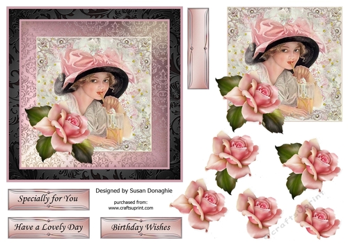 Vintage Lady Demure or Flirtatious 