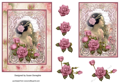 Vintage Lady Portrait Reverie