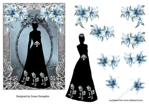 Sihouette in Aquamarine
